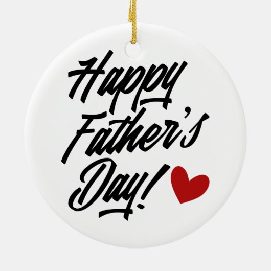 Simple Happy Vaderdag Calligraphy | ORNAMENT (Achterkant)