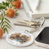 Simple Happy Vaderdag Family-foto Sleutelhanger (Voorkant Rechts)