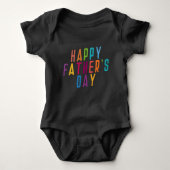 Simple Happy Vaderdag Typografie | Bodysuit (Voorkant)