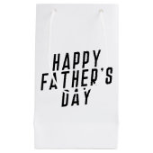 Simple Happy Vaderdag Typografie | Gift Bag Klein Cadeauzakje (Voorkant)