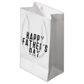 Simple Happy Vaderdag Typografie | Gift Bag Klein Cadeauzakje (Voorkant Gekanteld)
