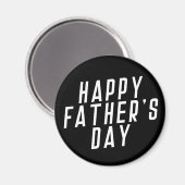 Simple Happy Vaderdag Typografie | Magneet (Voorkant / Achterkant)