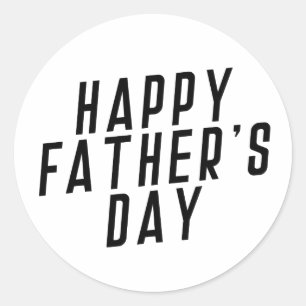 Simple Happy Vaderdag Typografie   Sticker