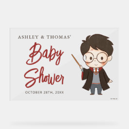 Simple Harry Potter-Baby shower Acryl Bord