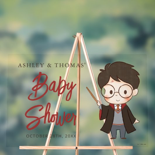 Simple Harry Potter-Baby shower Acryl Bord (Neutraal)