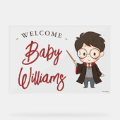 Simple Harry Potter-Baby shower Acryl Bord (Voorkant)