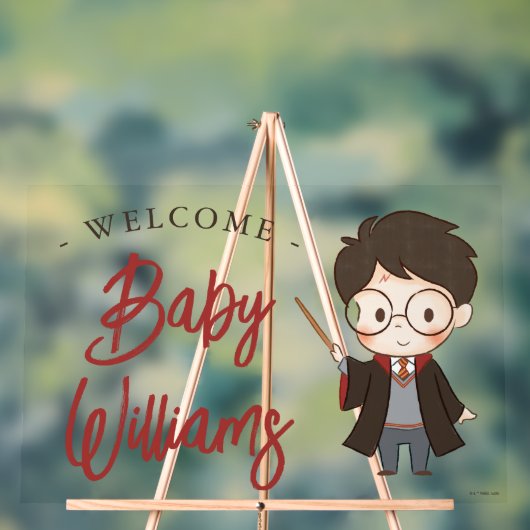 Simple Harry Potter-Baby shower Acryl Bord (Neutraal)