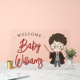 Simple Harry Potter-Baby shower Acryl Bord