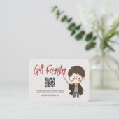 Simple Harry Potter-Baby shower Informatiekaartje (Staand voorkant)