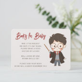 Simple Harry Potter-Baby shower Informatiekaartje (Staand voorkant)