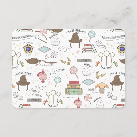 Simple Harry Potter-Baby shower Informatiekaartje (Achterkant)