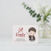 Simple Harry Potter-Baby shower Informatiekaartje (Staand voorkant)