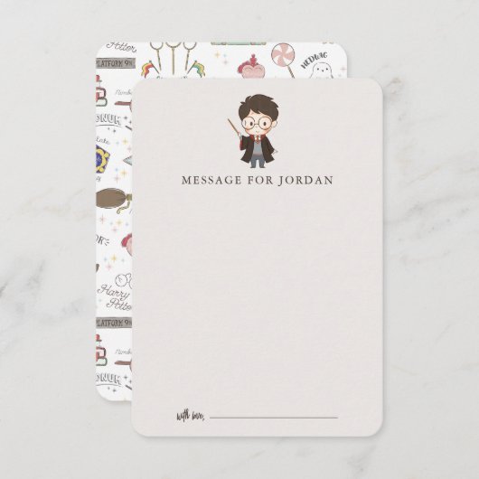 Simple Harry Potter Baby Shower Informatiekaartje (Voorkant / Achterkant)