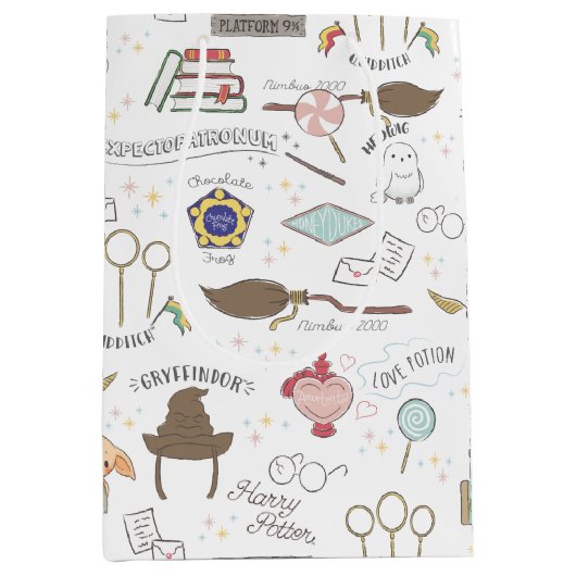 Simple Harry Potter-Baby shower Medium Cadeauzakje (Voorkant)