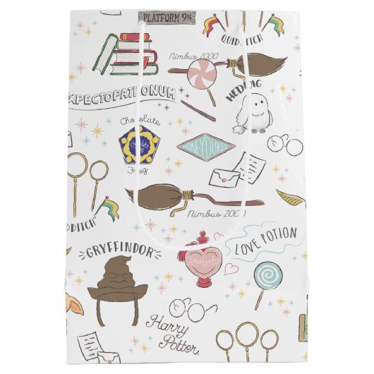 Simple Harry Potter-Baby shower Medium Cadeauzakje (Achterkant)