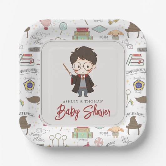 Simple Harry Potter-Baby shower Papieren Bordje (Voorkant)