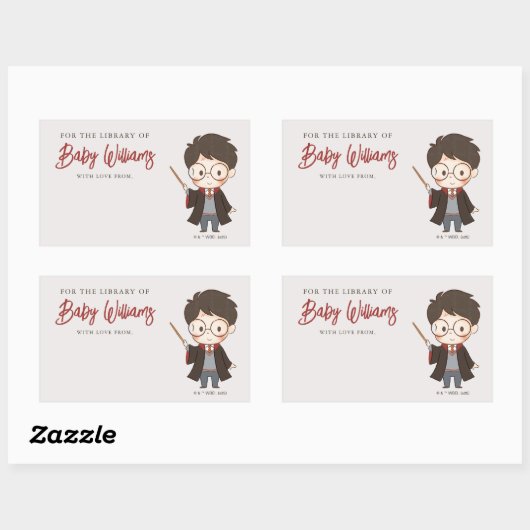 Simple Harry Potter-Baby shower Rechthoekige Sticker (Vel)