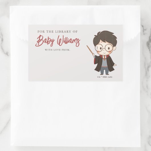 Simple Harry Potter-Baby shower Rechthoekige Sticker (Tas)