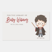 Simple Harry Potter-Baby shower Rechthoekige Sticker (Voorkant)