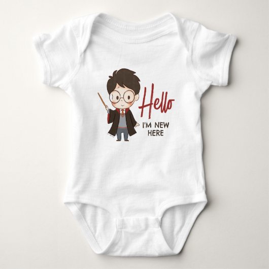 Simple Harry Potter-Baby shower Romper (Voorkant)