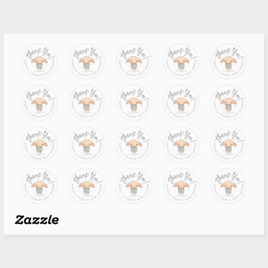 Simple Harry Potter Baby Shower Ronde Sticker (Vel)