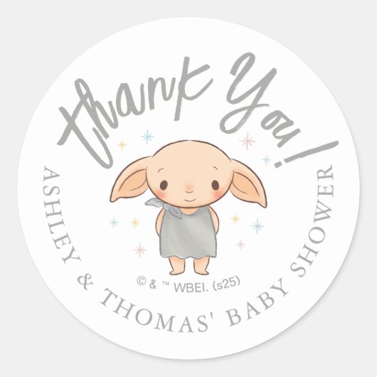 Simple Harry Potter Baby Shower Ronde Sticker (Voorkant)