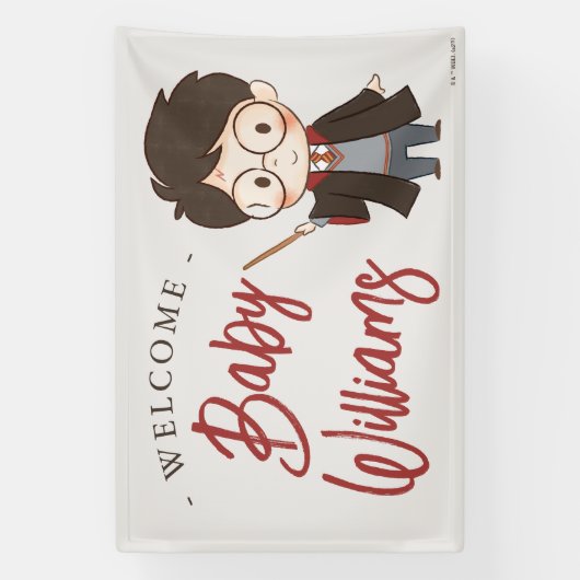 Simple Harry Potter-Baby shower Spandoek (Verticaal)