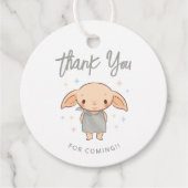 Simple Harry Potter - Dobby Baby Shower Bedankjes Labels (Voorkant)