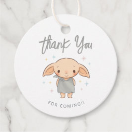 Simple Harry Potter - Dobby Baby Shower Bedankjes Labels