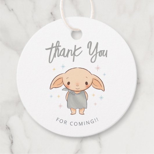 Simple Harry Potter - Dobby Baby Shower Bedankjes Labels (Voorkant)