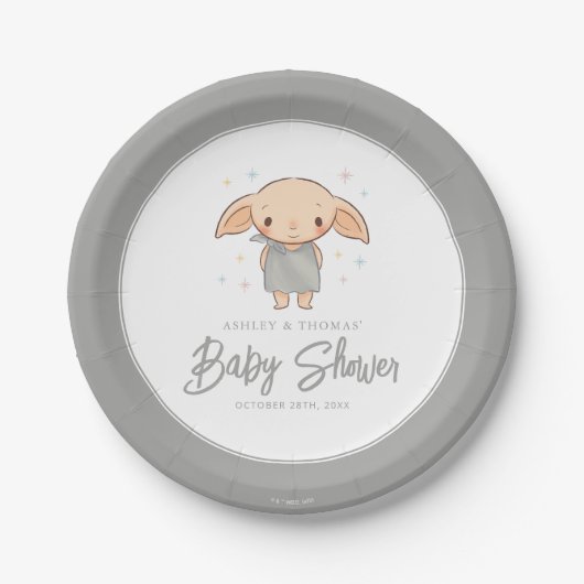 Simple Harry Potter - Dobby Baby Shower Papieren Bordje (Voorkant)