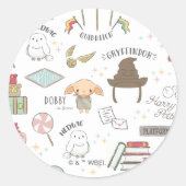 Simple Harry Potter - Dobby Baby Shower Ronde Sticker (Voorkant)