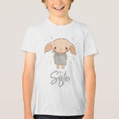 Simple Harry Potter - Dobby Baby Shower Tri-Blend Shirt (Voorkant)