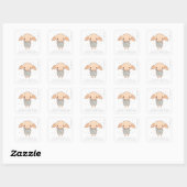 Simple Harry Potter - Dobby Baby Shower Vierkante Sticker (Vel)