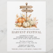 Simple Harvest Festival pompoen Flyer (Voorkant)
