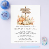 Simple Harvest Festival pompoen Flyer (Enkel)
