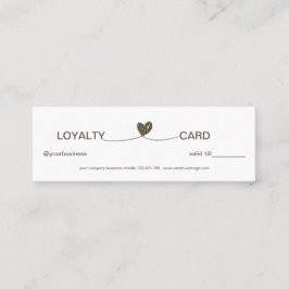 Simple Heart Elegant Klantenkaartje