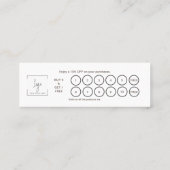 Simple Heart Elegant Klantenkaartje (Achterkant)