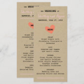 Simple Heart Menu Kaart (Voorkant / Achterkant)