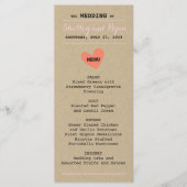 Simple Heart Menu Kaart (Voorkant)