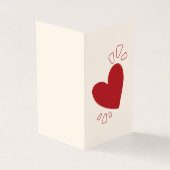 Simple Heart Platonic Valentijn Notecard 25pk Kaart (Buitenkant)