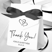 Simple Hearts Wedding Dank u Bedankdoosjes