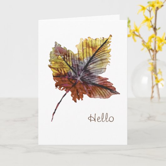 Simple Hello Card for Friend Kaart (Gele Bloem)