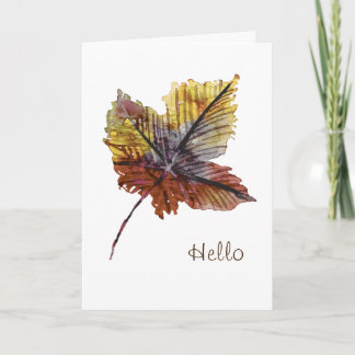 Simple Hello Card for Friend Kaart