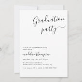 Simple High School College Photo Graduparty Kaart (Voorkant)