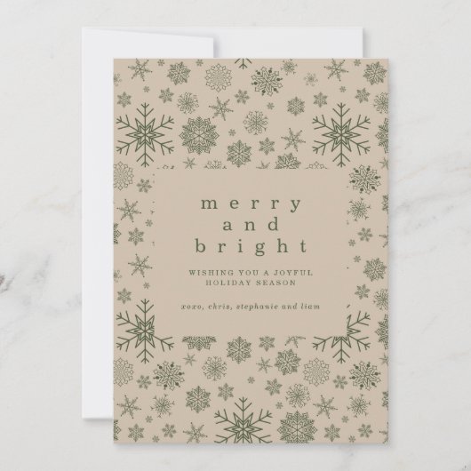 Simple Holiday Card with Photo Kaart (Voorkant)