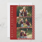 Simple Holiday Card with Photos Kaart (Voorkant)