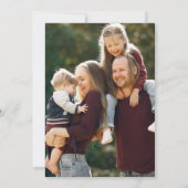 Simple Holiday Card with Photos Kaart (Achterkant)