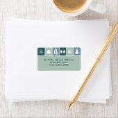 Simple Holiday Icons Address Etiket (Insitu)