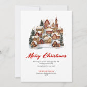 Simple Holiday Scene Christmas Greeting Card Feestdagenkaart (Voorkant)